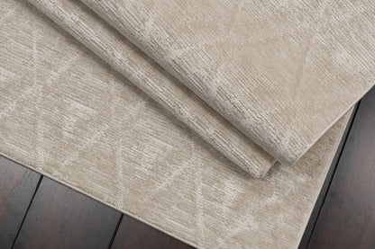 Penta Modern Cream Geometric Medium Pile Rug