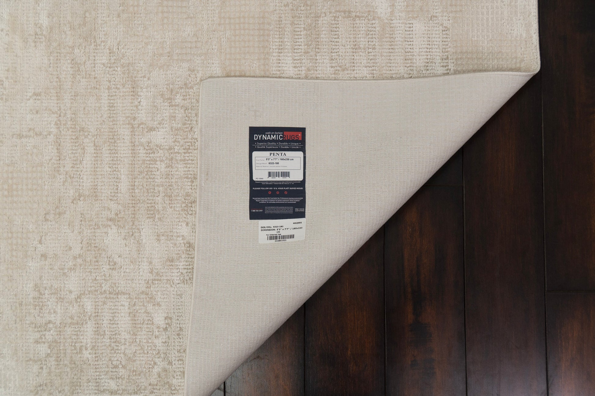 Penta Modern Cream/Beige Abstract Medium Pile Rug
