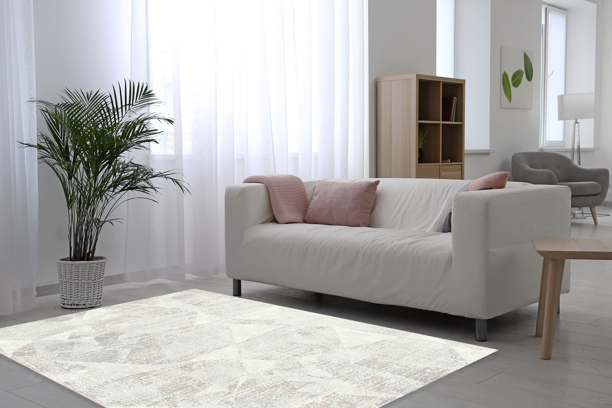 Penta Modern Grey Abstract Medium Pile Rug