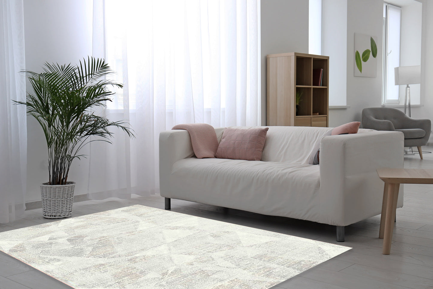 Penta Modern Grey Abstract Medium Pile Rug