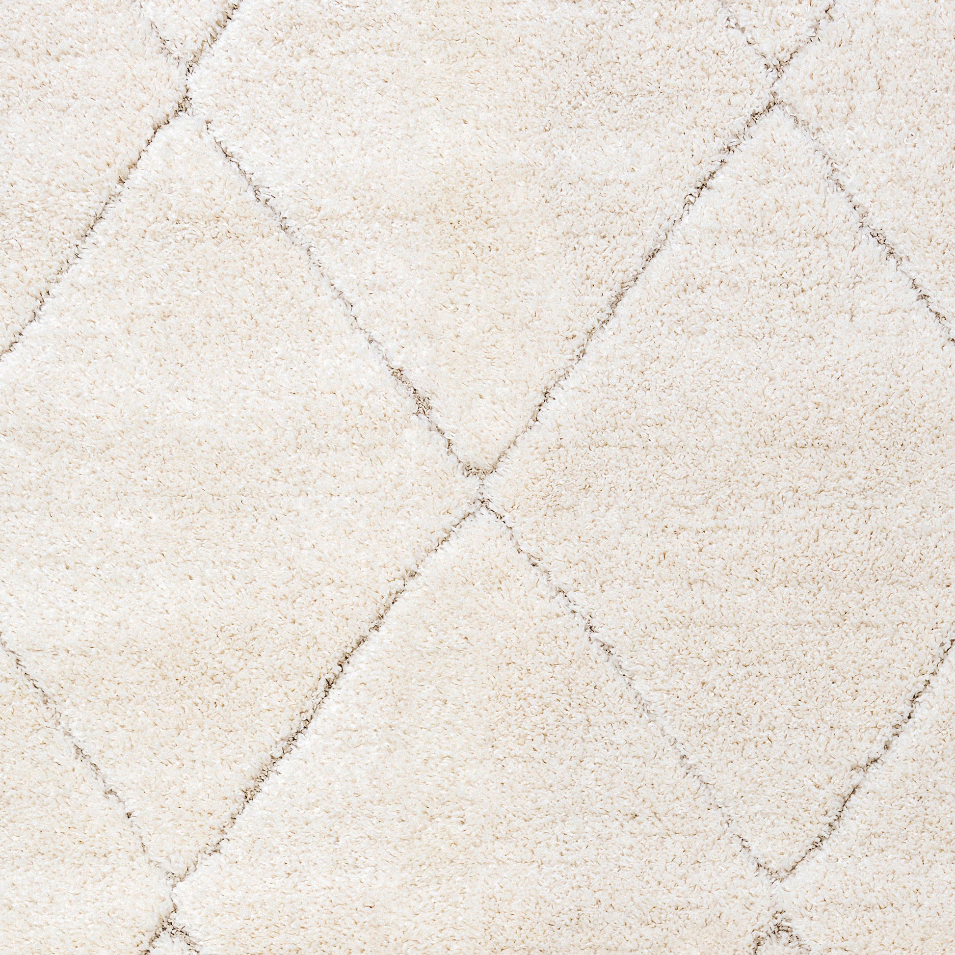 Pike Modern Ivory Moroccan Shag Rug