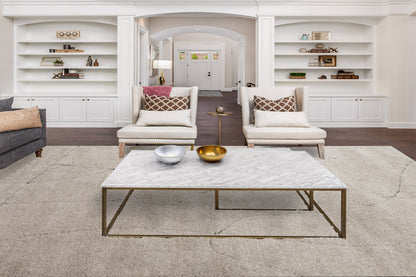 Pike Modern Beige Geometric Shag Rug