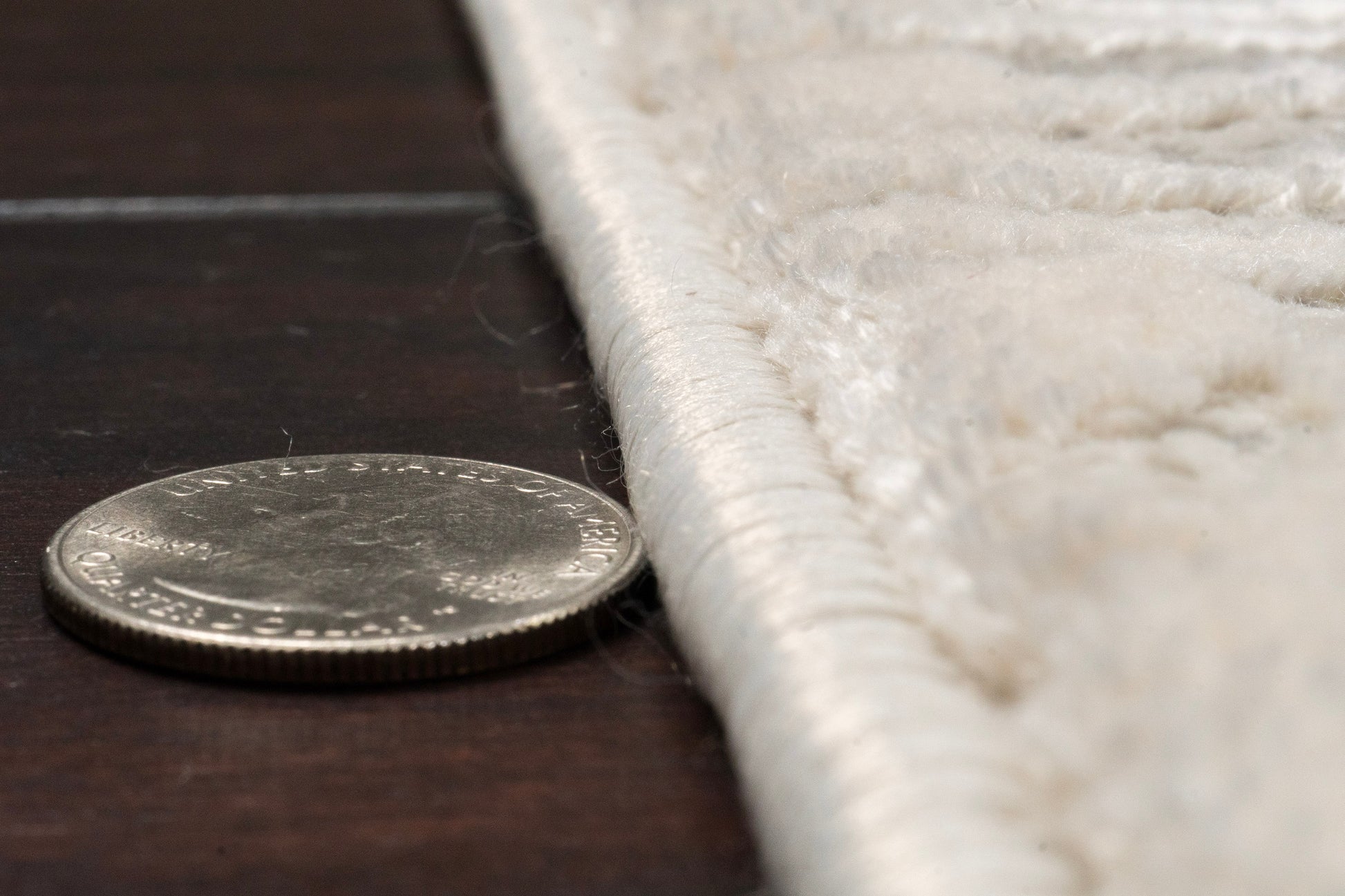 Quartz Traditional Beige Distressed Medium Pile Rug