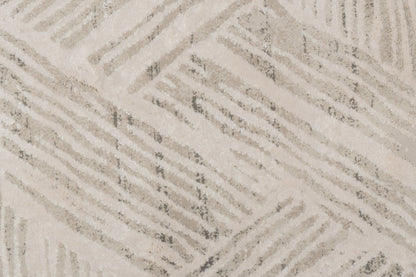 Quartz Transitional Ivory Distressed Medium Pile Rug
