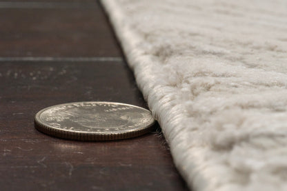 Quartz Transitional Ivory Distressed Medium Pile Rug