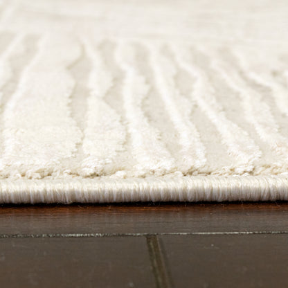 Quartz Transitional Ivory Distressed Medium Pile Rug