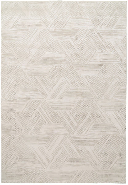 Quartz Transitional Ivory Distressed Medium Pile Rug