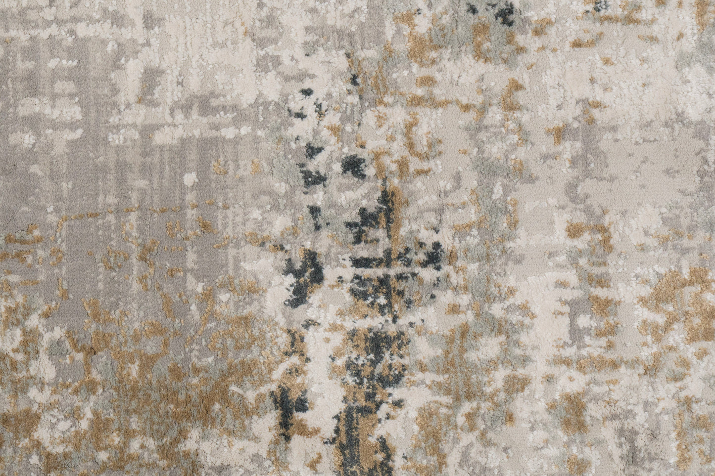 Quartz Transitional Ivory/Grey Distressed Medium Pile Rug