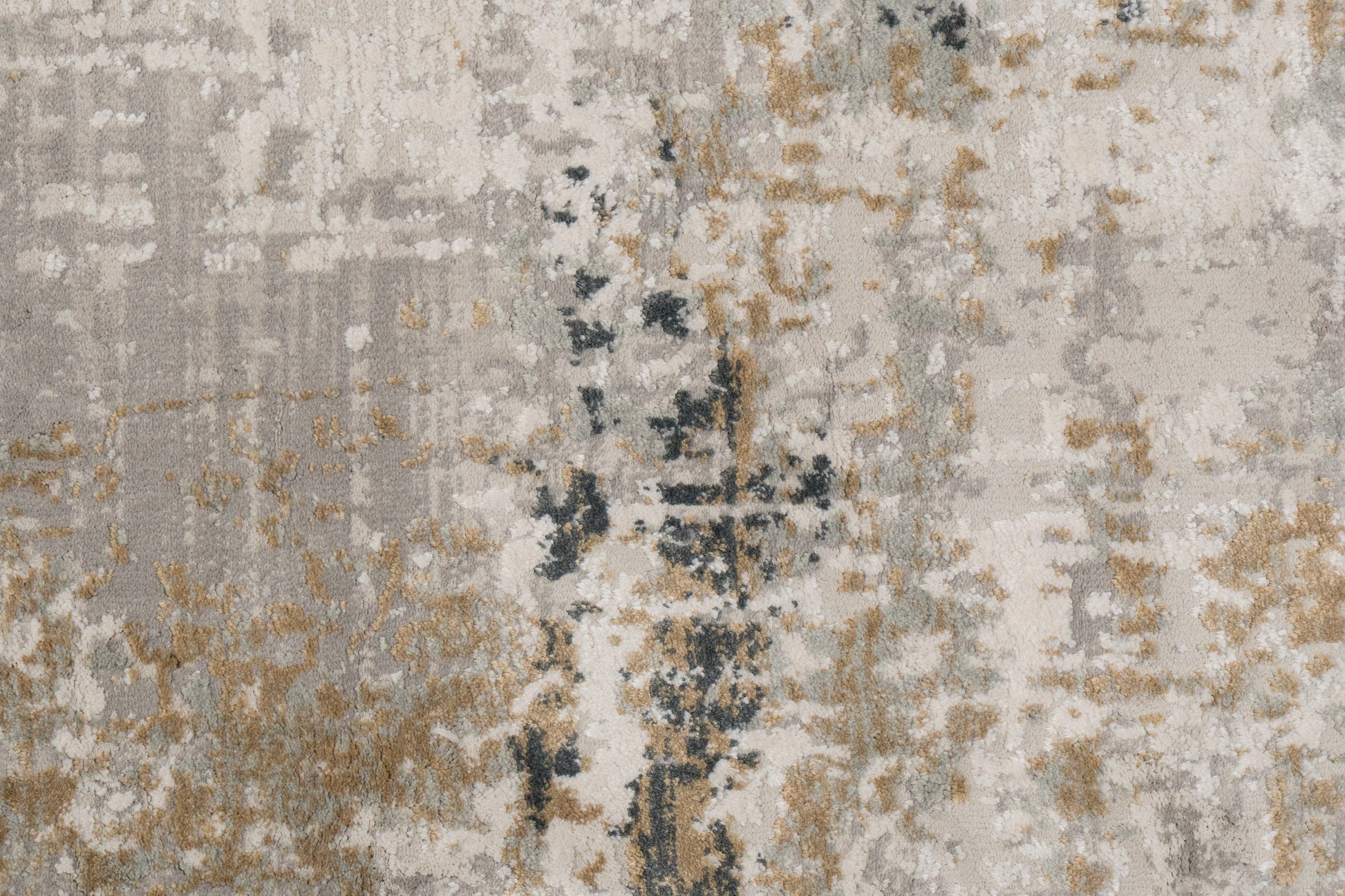 Quartz Transitional Ivory/Grey Distressed Medium Pile Rug