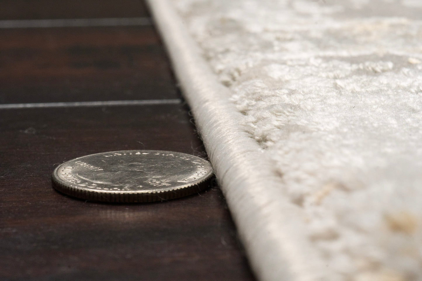 Quartz Transitional Ivory/Grey Distressed Medium Pile Rug