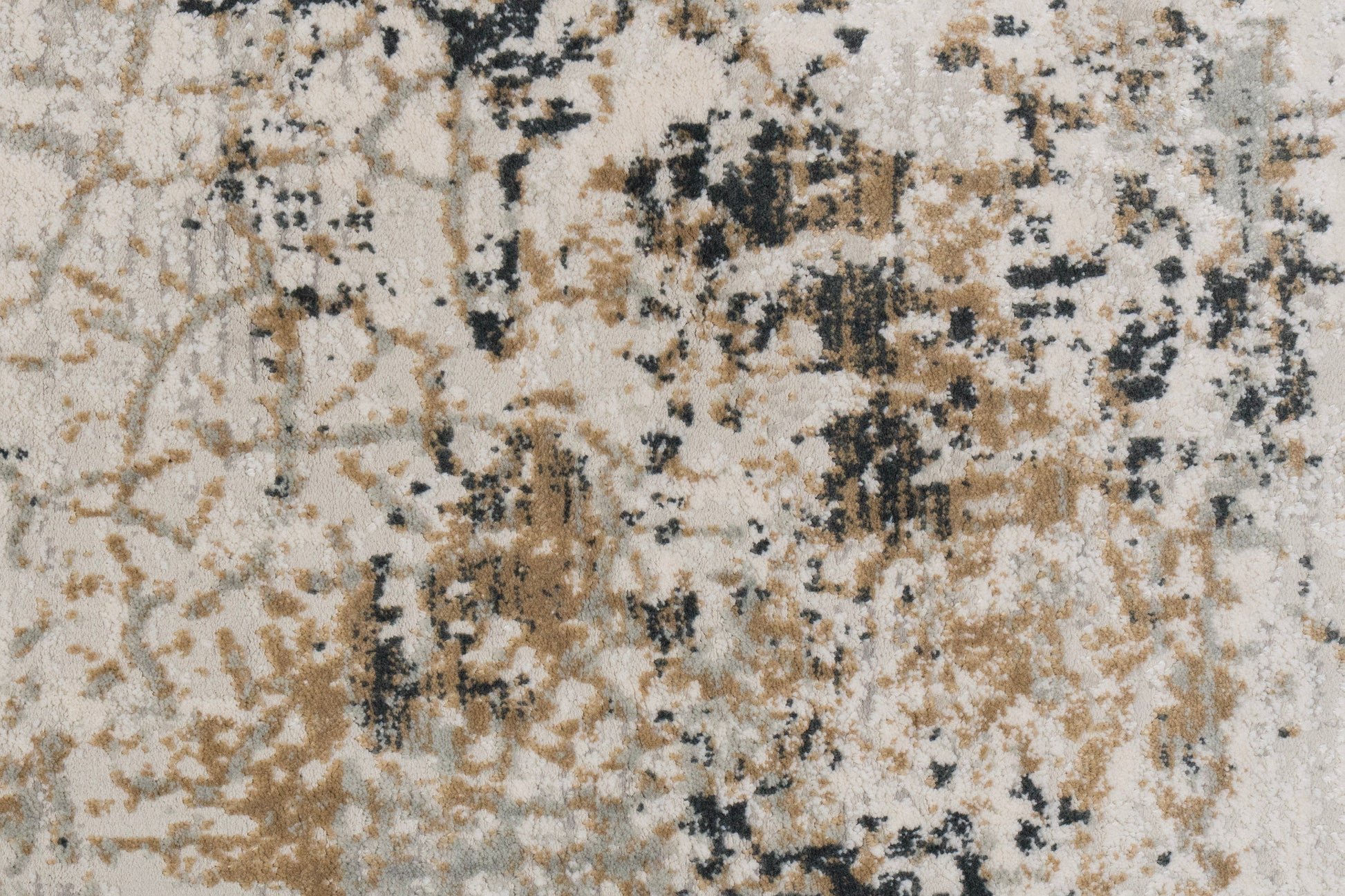 Quartz Transitional Ivory/Grey Distressed Medium Pile Rug