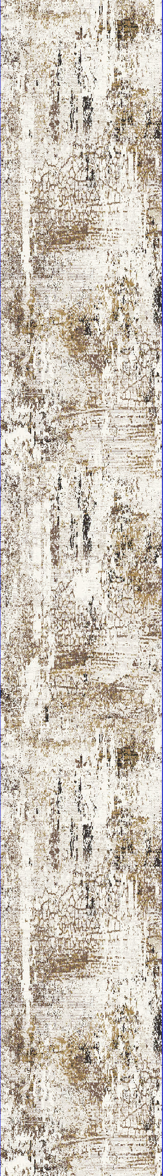 Quartz Transitional Ivory/Grey Distressed Medium Pile Rug