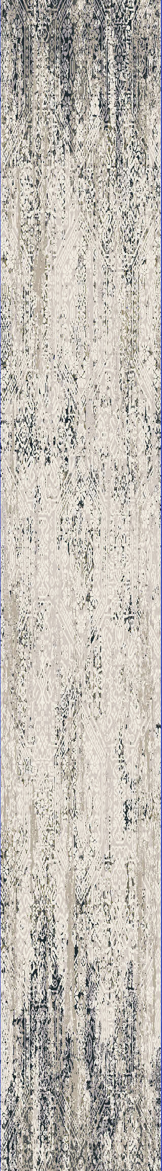 Quartz Transitional Ivory/Grey Distressed Medium Pile Rug