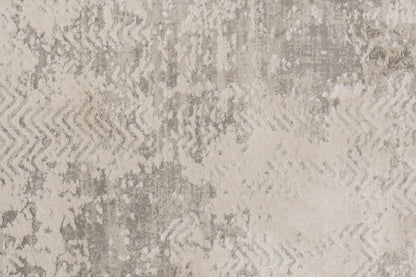 Quartz Transitional Ivory Distressed Medium Pile Rug
