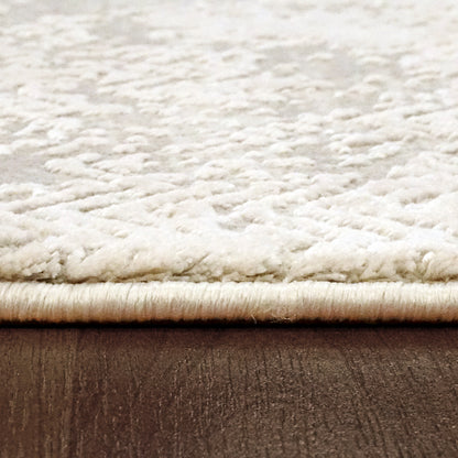 Quartz Transitional Ivory Distressed Medium Pile Rug