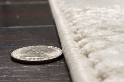 Quartz Transitional Ivory Distressed Medium Pile Rug