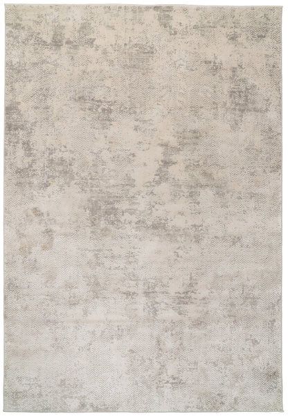 Quartz Transitional Ivory Distressed Medium Pile Rug