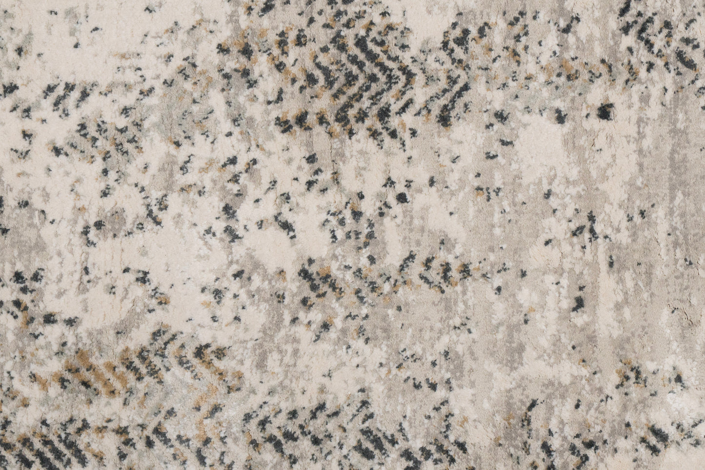 Quartz Transitional Ivory/Grey Distressed Medium Pile Rug