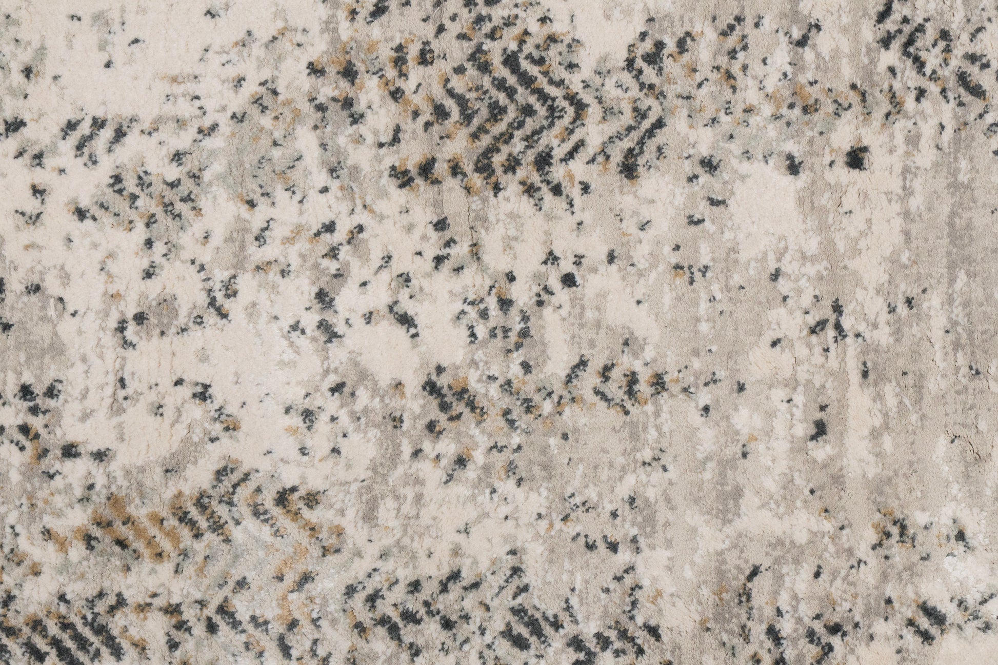 Quartz Transitional Ivory/Grey Distressed Medium Pile Rug