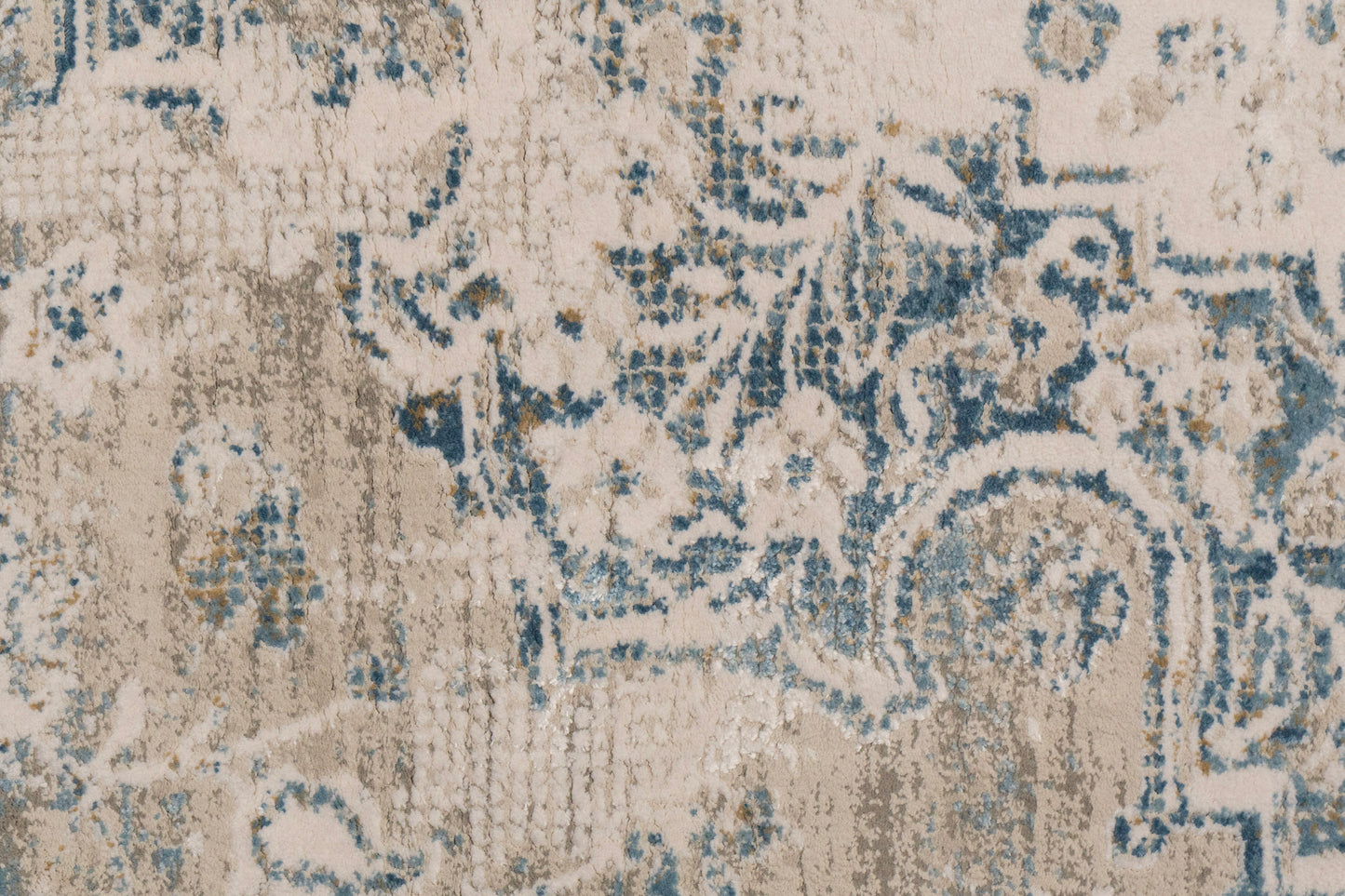 Quartz Transitional Ivory/Multi Distressed Medium Pile Rug