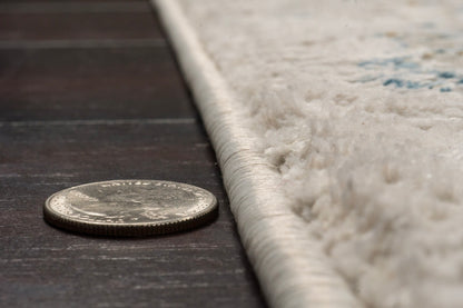 Quartz Transitional Ivory/Multi Distressed Medium Pile Rug