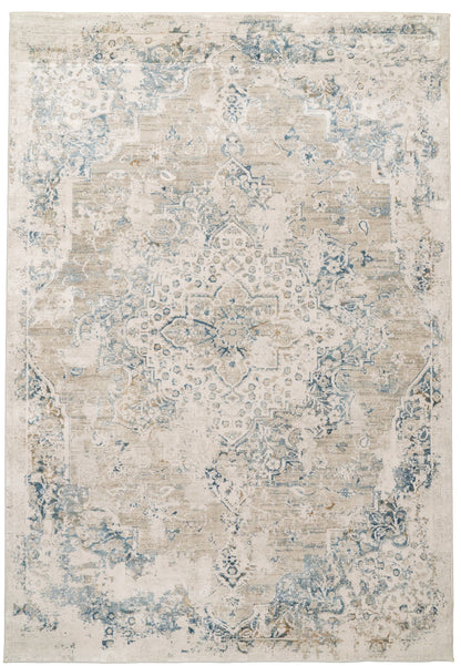 QUARTZ 27064 Ivory/Grey/Blue
