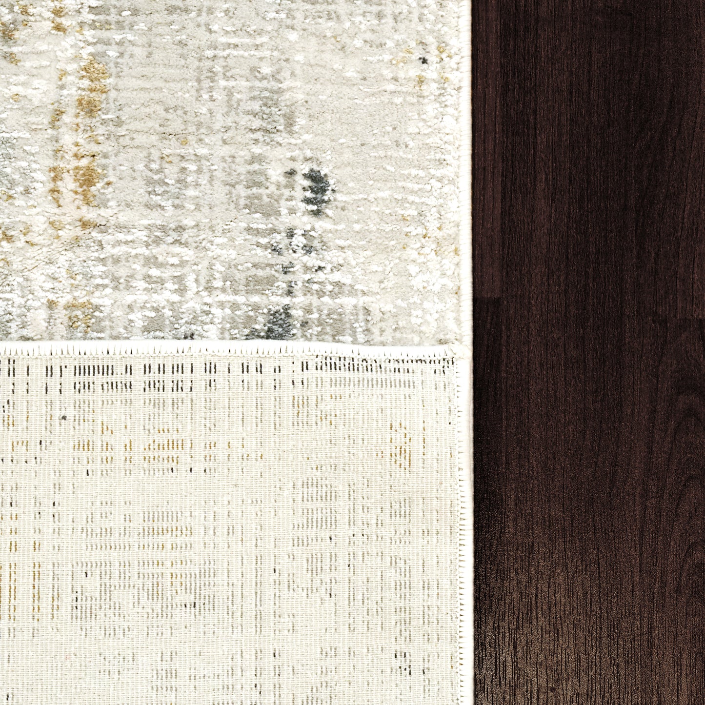 Quartz Transitional Ivory/Slate Distressed Medium Pile Rug