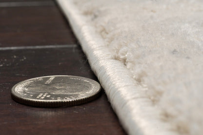 Quartz Transitional Ivory/Slate Distressed Medium Pile Rug
