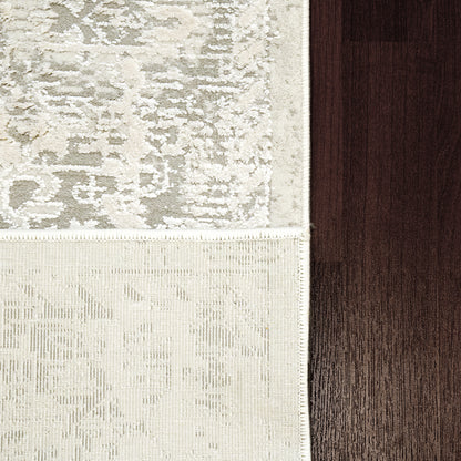 Quartz Transitional Ivory Distressed Medium Pile Rug