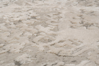 Quartz Transitional Ivory Distressed Medium Pile Rug