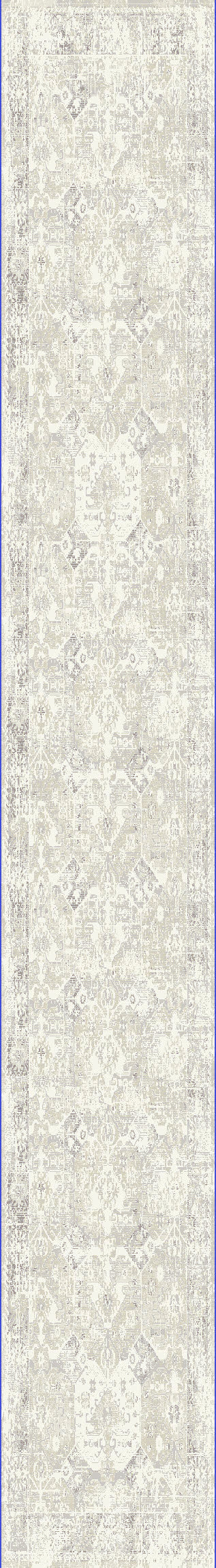 Quartz Transitional Ivory Distressed Medium Pile Rug