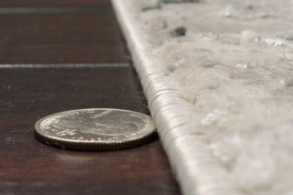 Quartz Transitional Ivory/Grey Distressed Medium Pile Rug