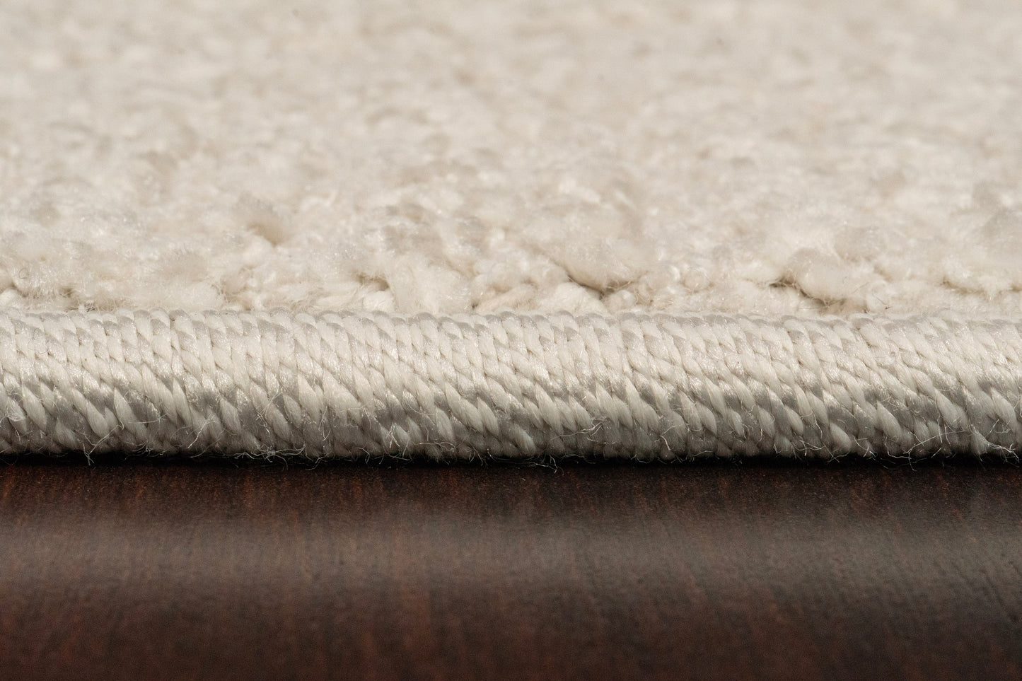 Quin Modern Ivory Geometric High-Low Rug