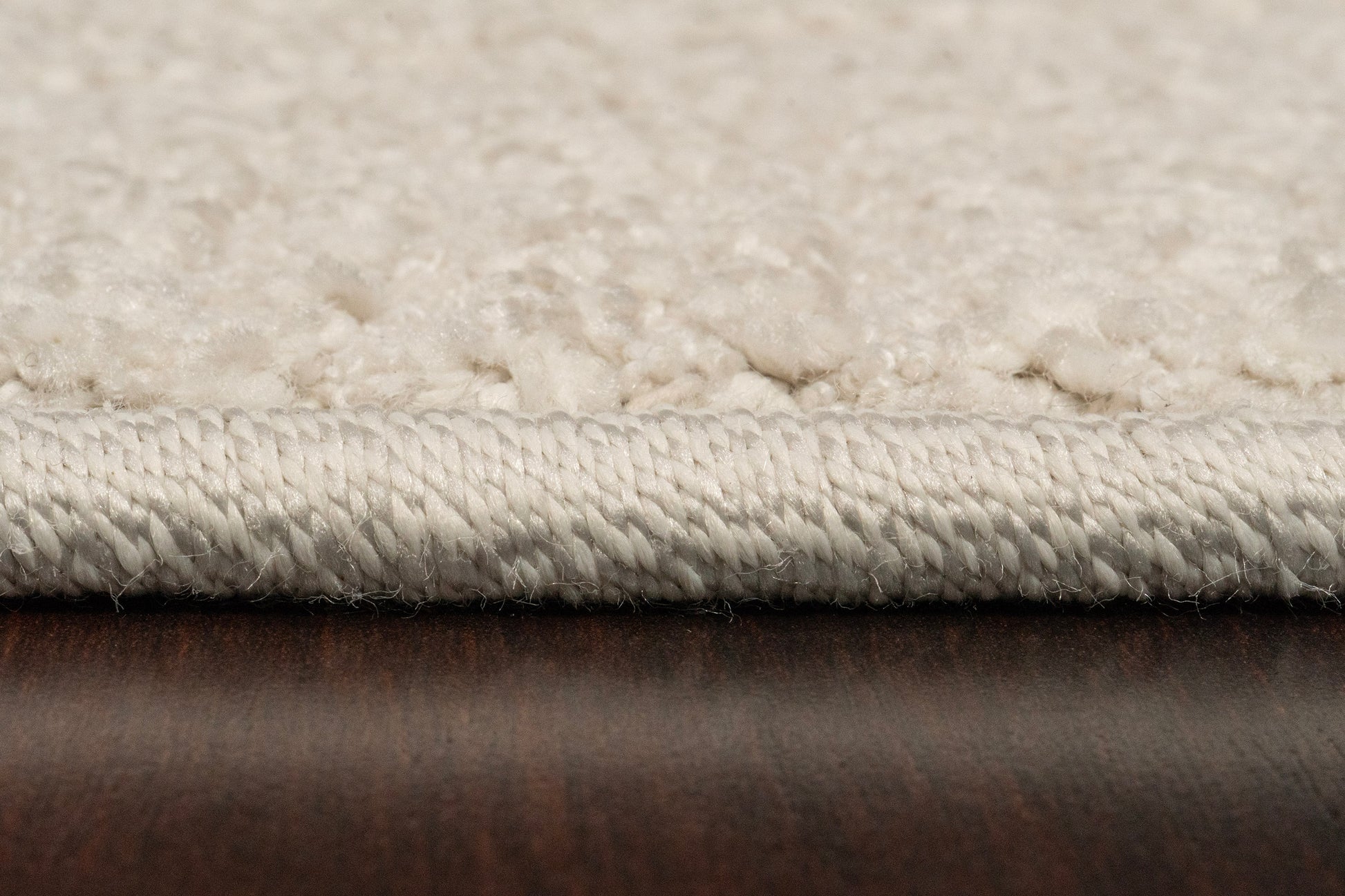 Quin Modern Ivory Geometric High-Low Rug