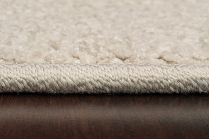 Quin Modern Ivory Geometric High-Low Rug