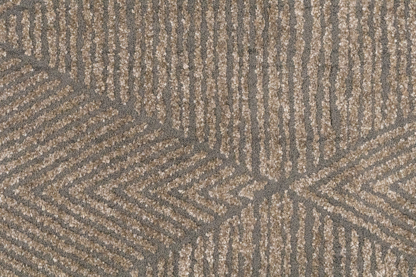 Quin Modern Dark Grey Geometric High-Low Rug