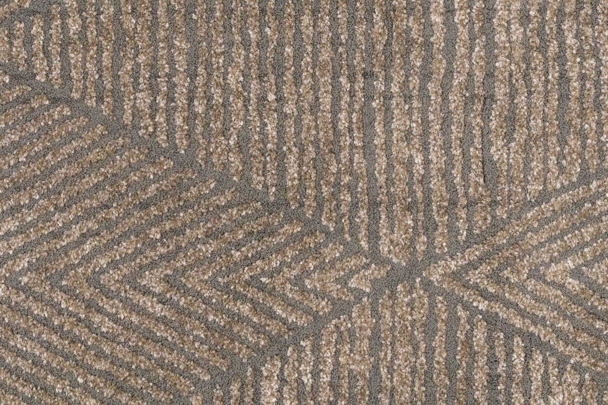 Quin Modern Dark Grey Geometric High-Low Rug