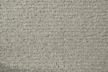 Quin Solid Light Grey Solid Color High-Low Rug