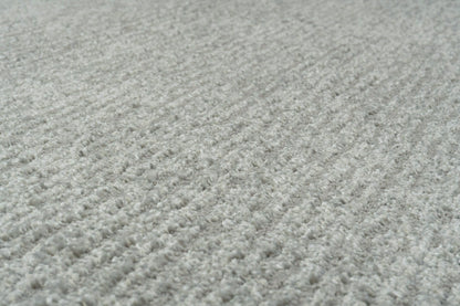 Quin Solid Light Grey Solid Color High-Low Rug