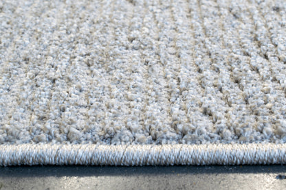 Quin Solid Grey Solid Color High-Low Rug