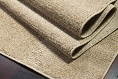 Quin Solid Sepia Solid Color High-Low Rug