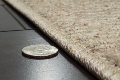 Quin Solid Sepia Solid Color High-Low Rug