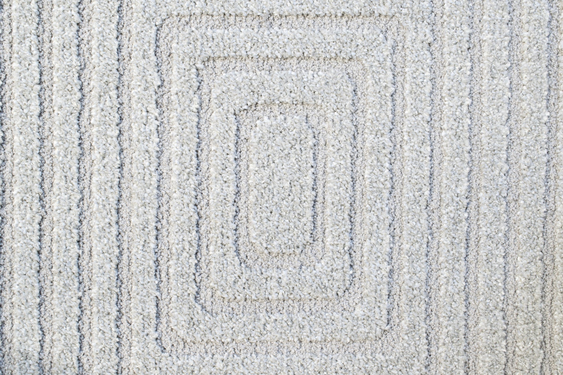 Quin Modern Light Grey Geometric High-Low Rug