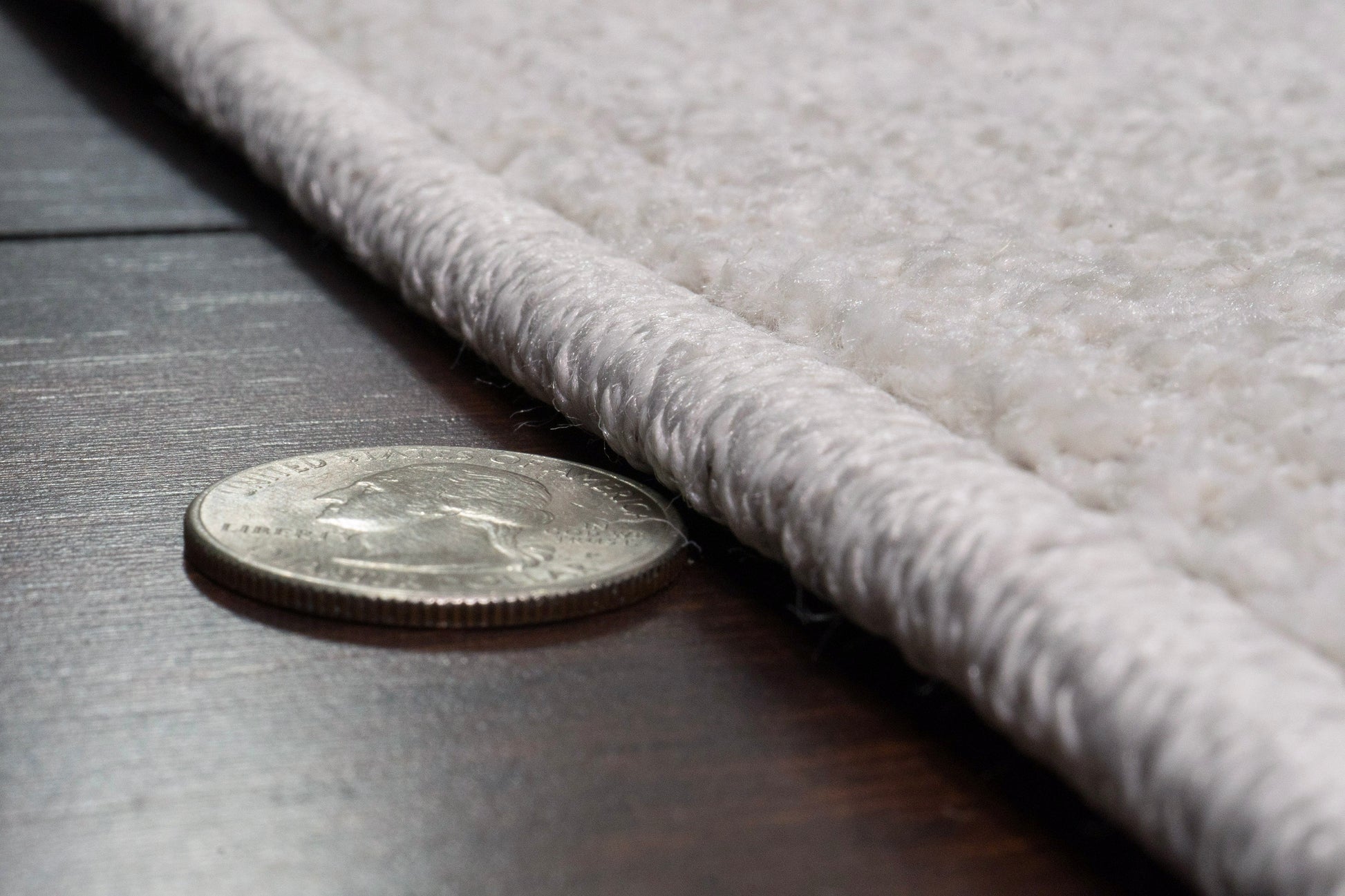 Quin Modern Ivory Geometric High-Low Rug