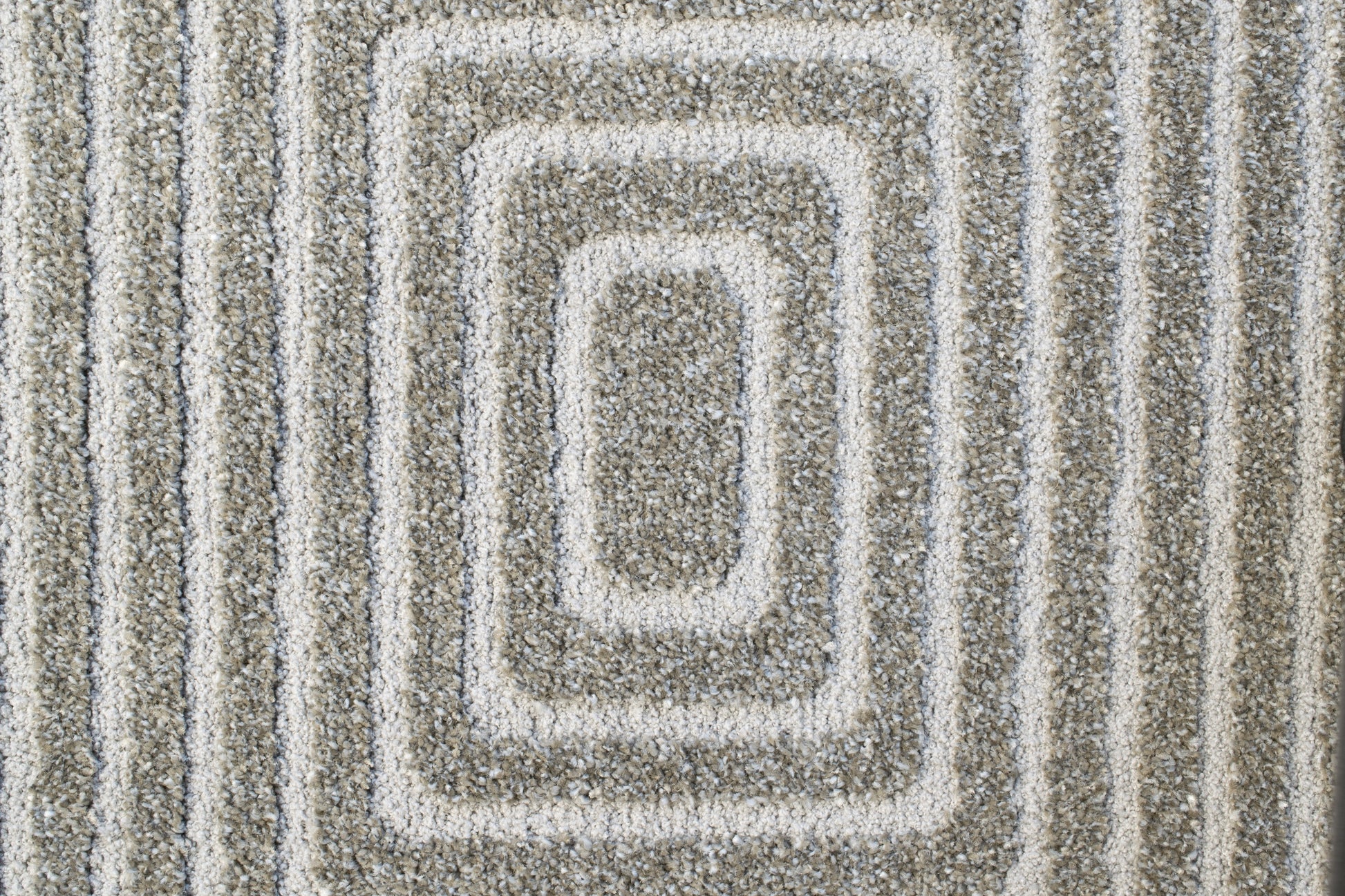 Quin Modern Grey Geometric High-Low Rug