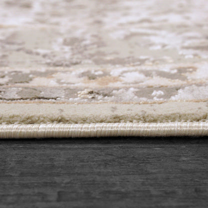 Renaissance Transitional Ivory/Grey Oriental Medium Pile Rug
