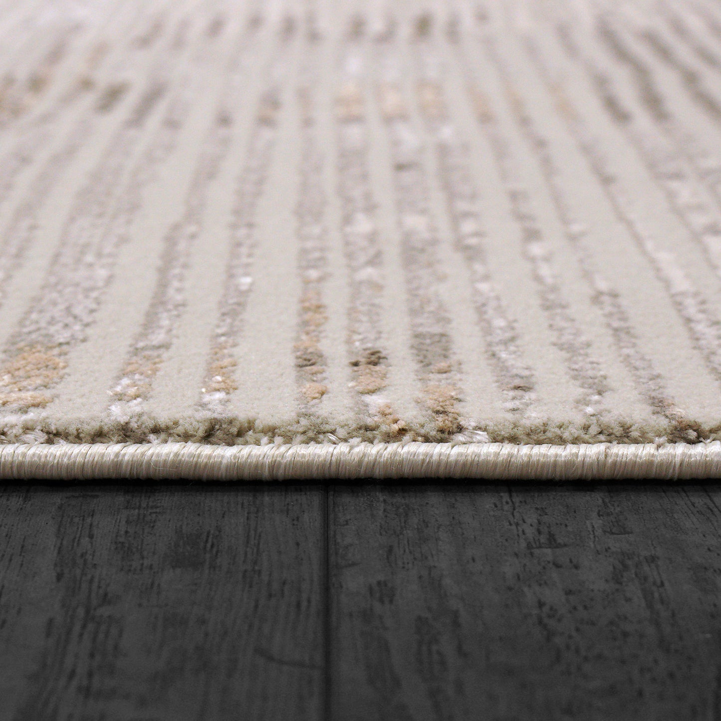 Renaissance Modern Ivory/Grey Abstract Medium Pile Rug