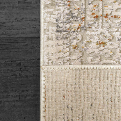 Renaissance Modern Ivory/Multi Abstract Medium Pile Rug