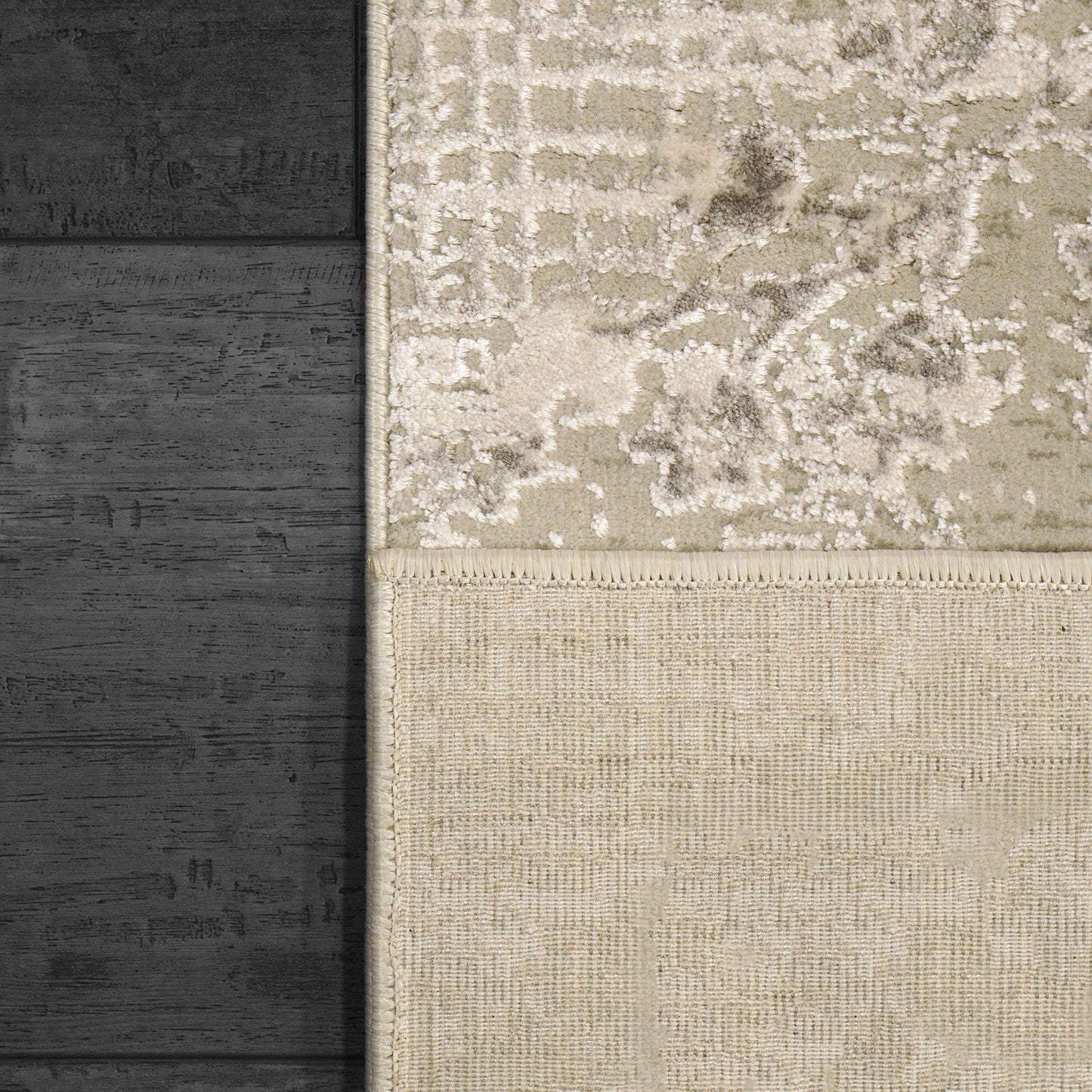 Renaissance Transitional Ivory/Grey Oriental Medium Pile Rug