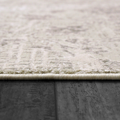 Renaissance Transitional Ivory/Grey Oriental Medium Pile Rug
